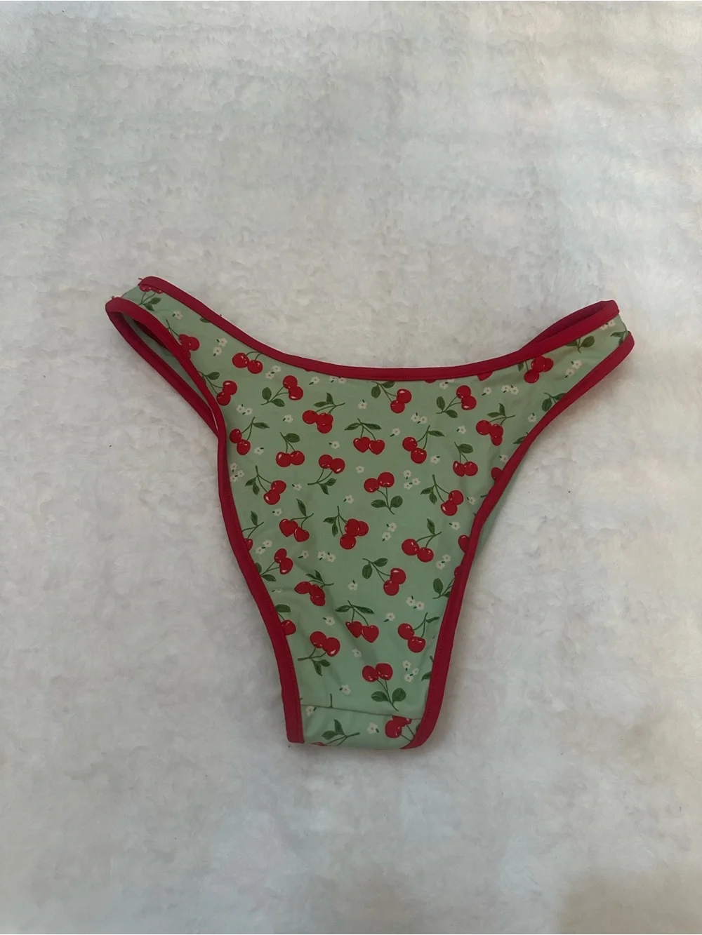 New! Frankie's Bikinis Cherry Print golden hour Bikini Bottoms 39177 - Picture 8 of 9